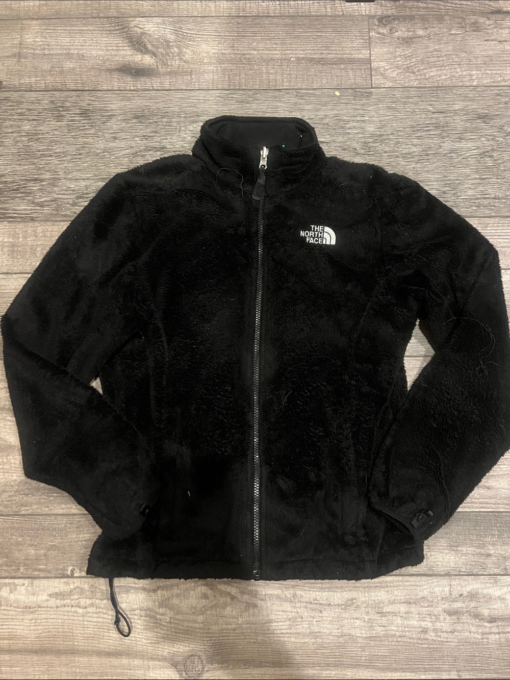 The North Face Black Plush Fleece Zip-Up Jacket